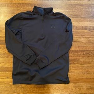 UNDER ARMOR BLACK QUARTER ZIP